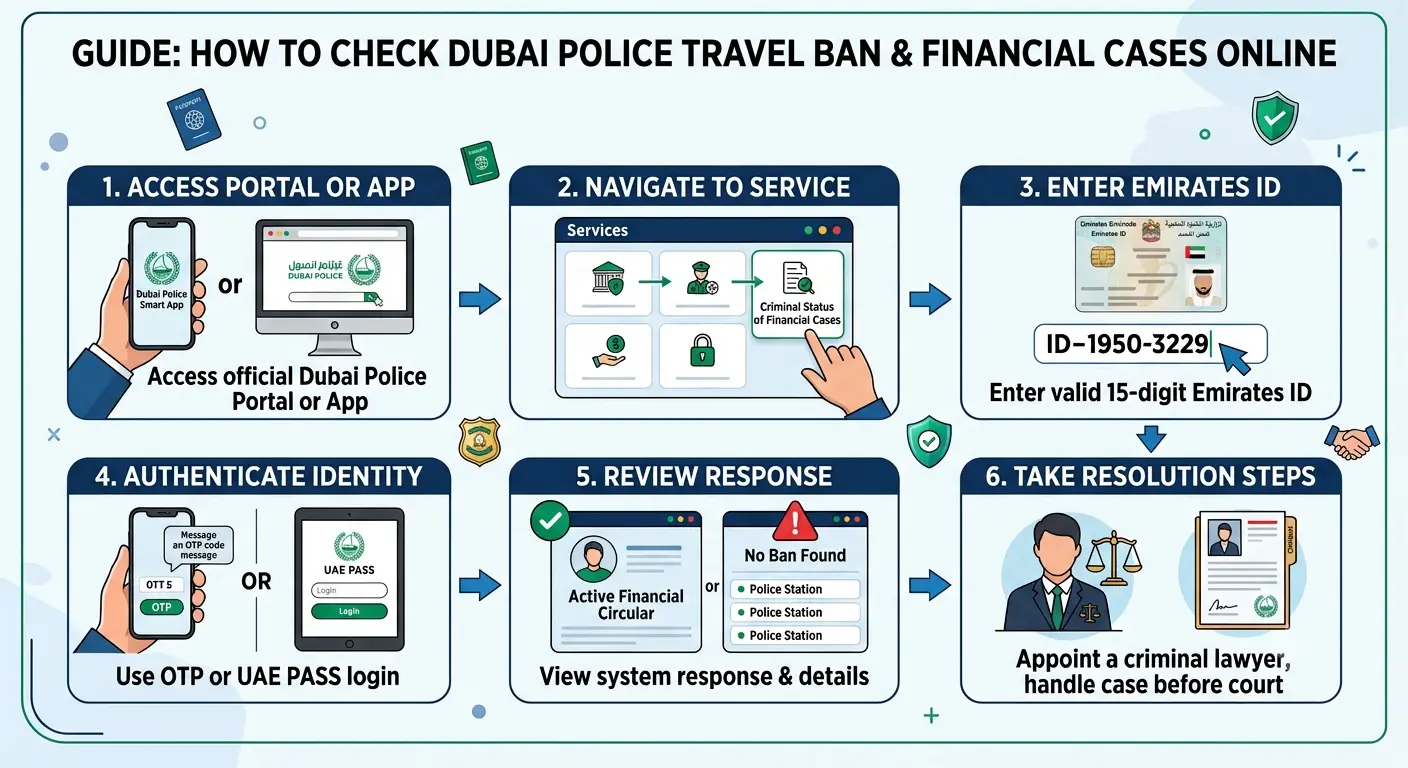 Dubai police travel ban check
